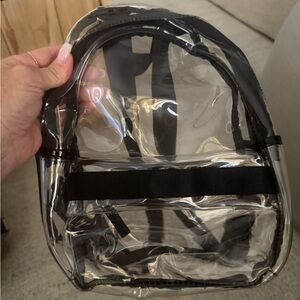 Amazon Clear Backpack with Black Accents
